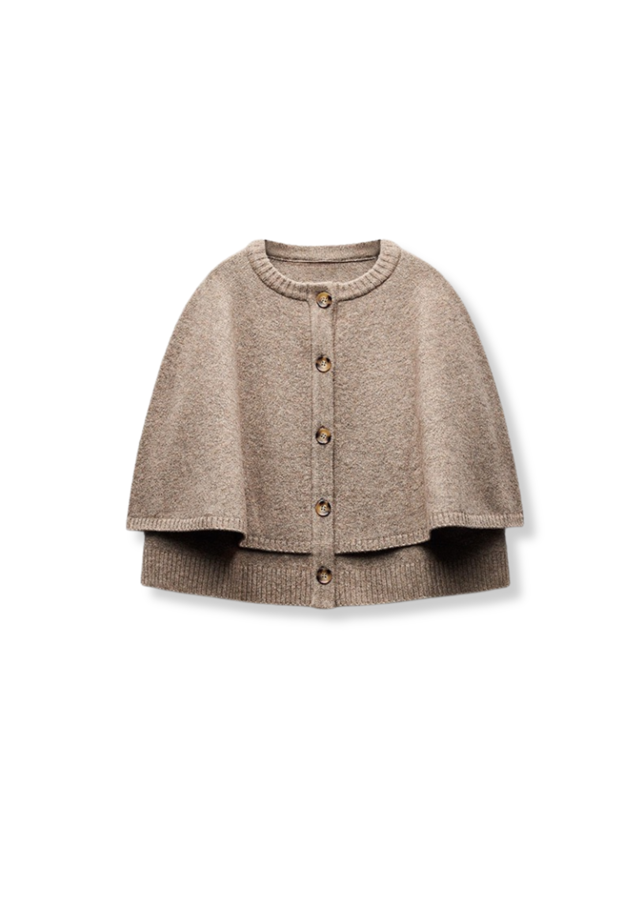 STRICKJACKE MIT CAPE