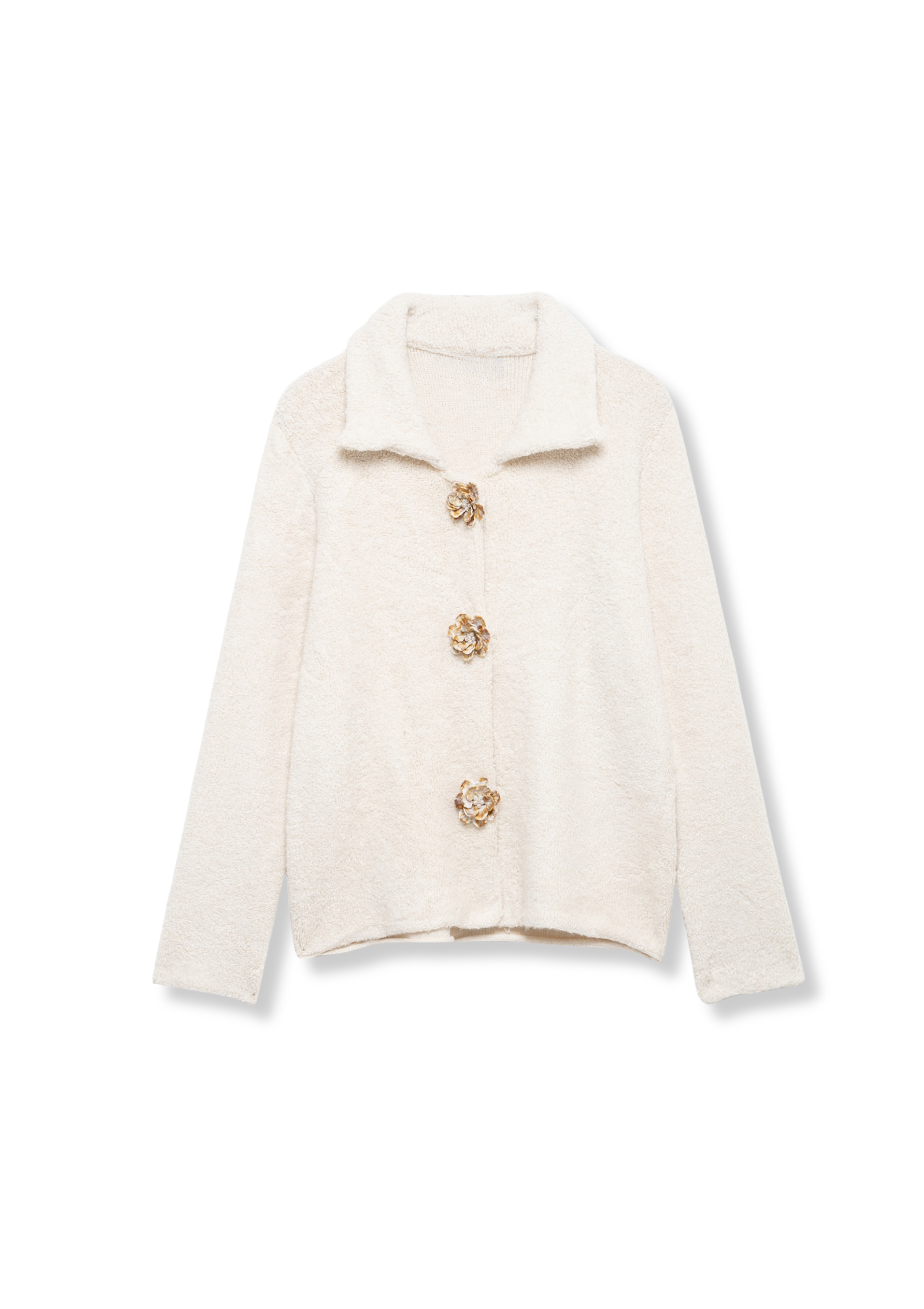 JACKE MIT PELZKNÖPFEN
