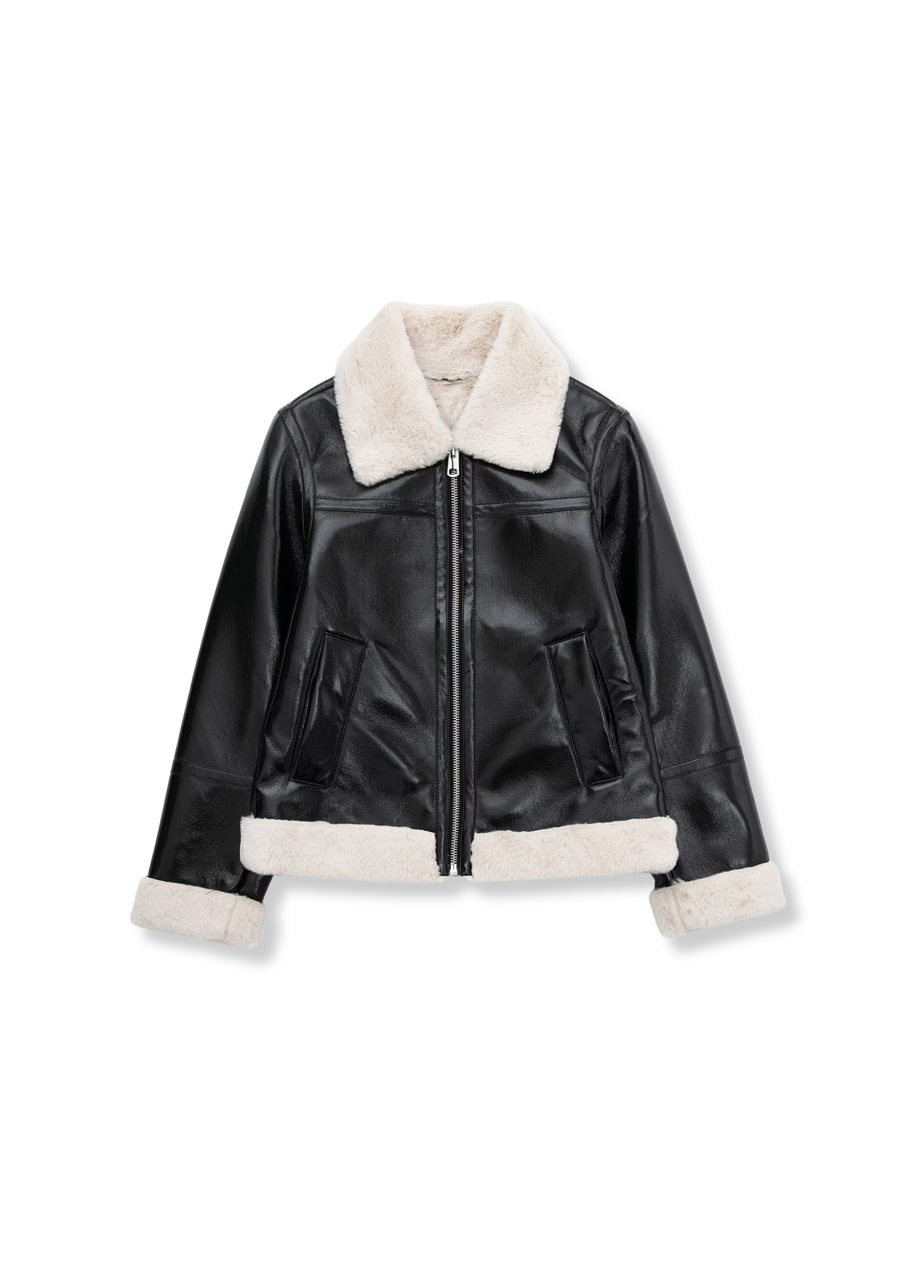 LEDER-PELZJACKE